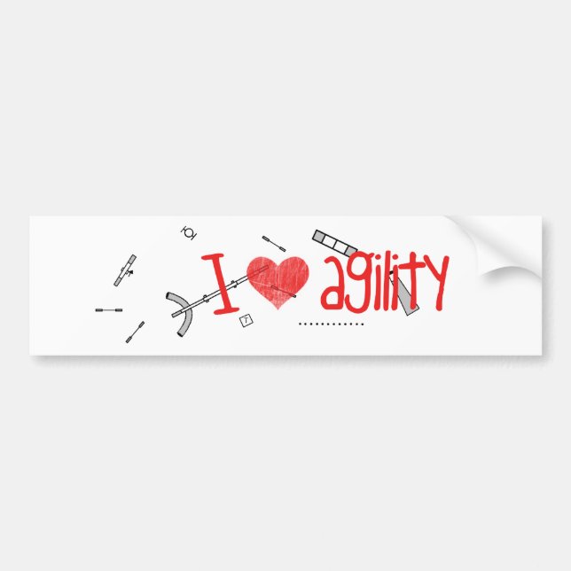 I <3 Agility Sticker (Front)