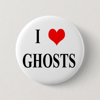 I <3 Ghosts 6 Cm Round Badge