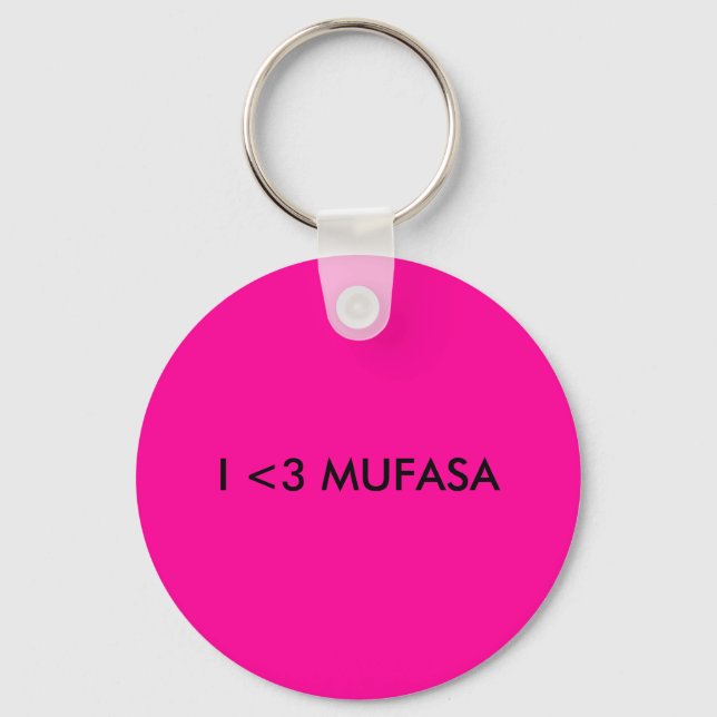 I <3 MUFASA KEY RING (Front)