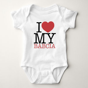I <3 My Babcia Baby Bodysuit