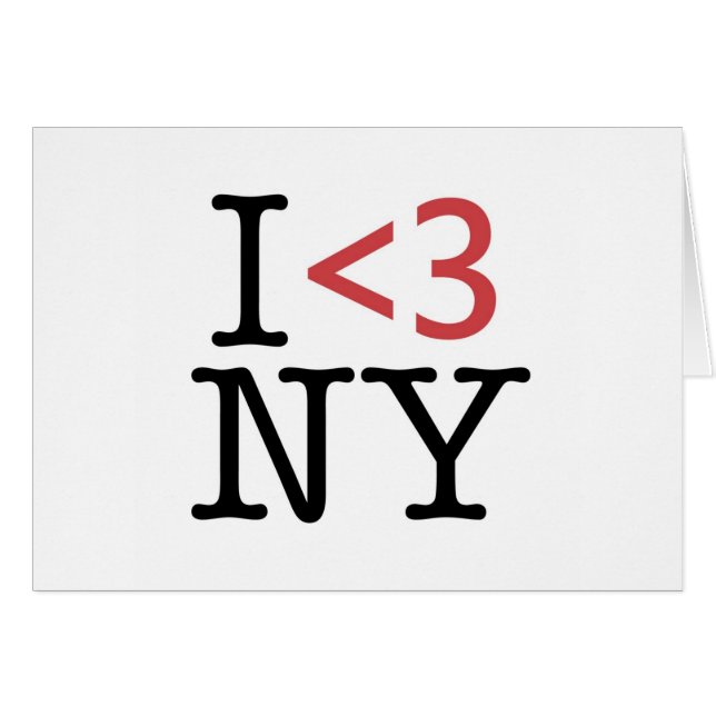 I <3 NY (Front Horizontal)