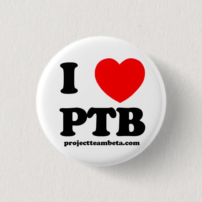 I <3 PTB Button (Front)