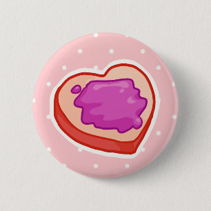 I <3 Toast 6 Cm Round Badge
