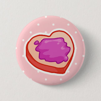 I <3 Toast 6 Cm Round Badge