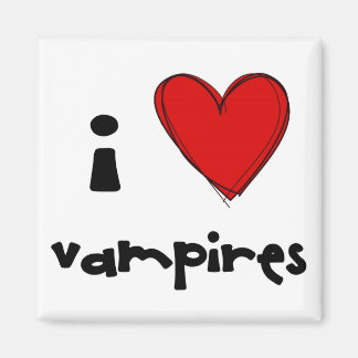 I <3 vampires - red magnet