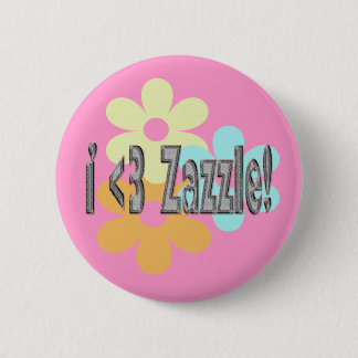 I <3 Zazzle! 6 Cm Round Badge