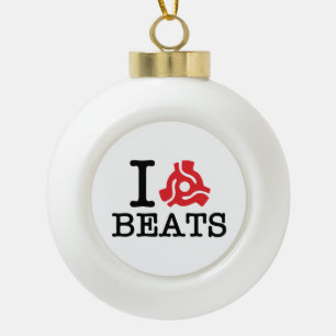 I 45 Adapter Beats Ceramic Ball Christmas Ornament