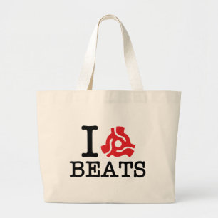 I 45 Adapter Beats Large Tote Bag