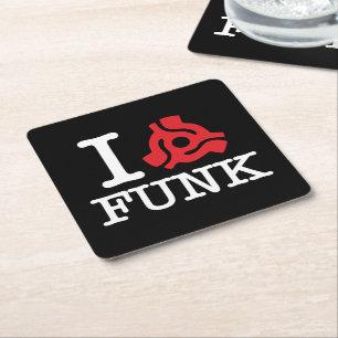 I 45 Adapter Funk Square Paper Coaster