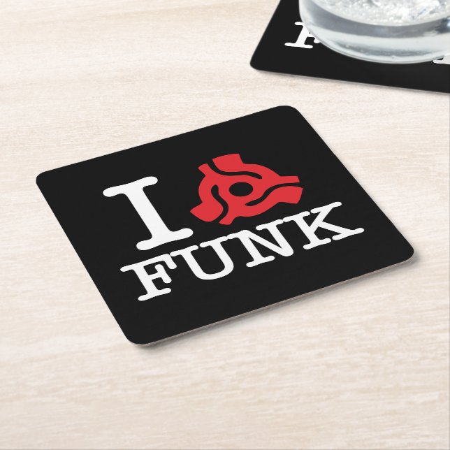 I 45 Adapter Funk Square Paper Coaster (Angled)
