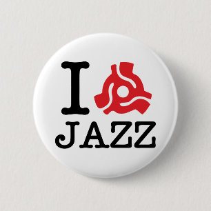 I 45 Adapter Jazz 6 Cm Round Badge