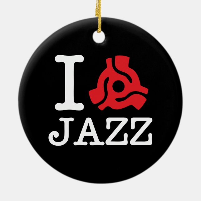 I 45 Adapter Jazz Ceramic Tree Decoration (Back)