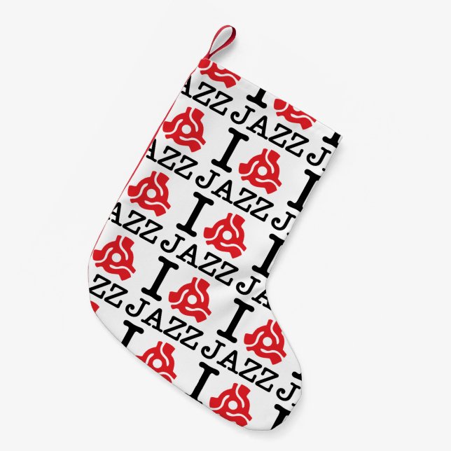 I 45 Adapter Jazz Small Christmas Stocking (Front (Hanging))