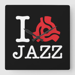 I 45 Adapter Jazz Square Wall Clock