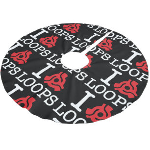 I 45 Adapter Loops Brushed Polyester Tree Skirt