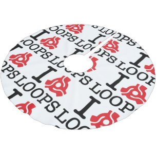 I 45 Adapter Loops Brushed Polyester Tree Skirt