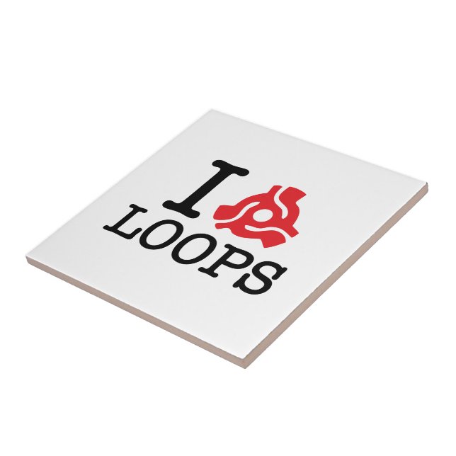 I 45 Adapter Loops Ceramic Tile (Side)
