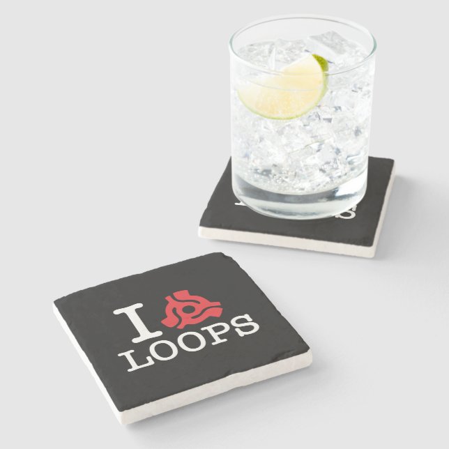 I 45 Adapter Loops Stone Coaster (Side)
