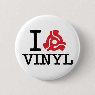 I 45 Adapter Vinyl 6 Cm Round Badge