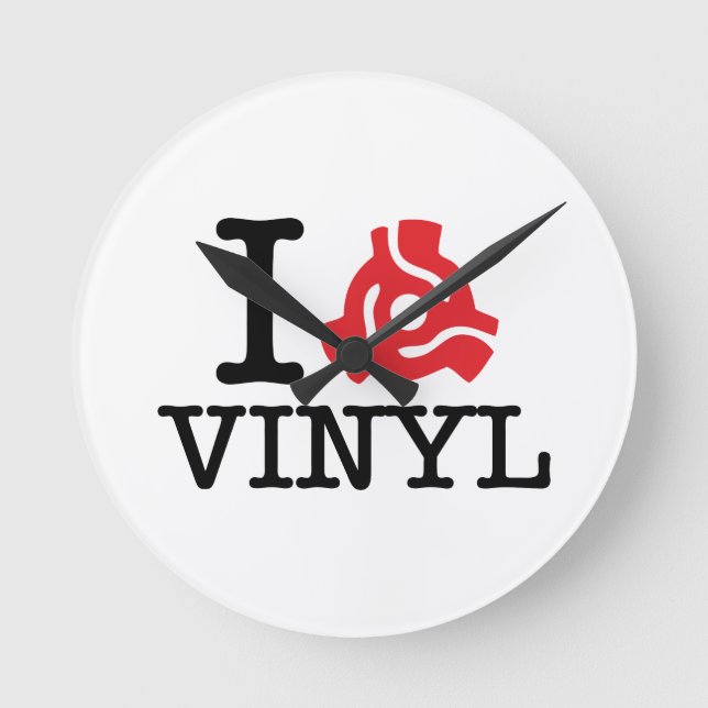 I 45 Adapter Vinyl Round Clock (Front)