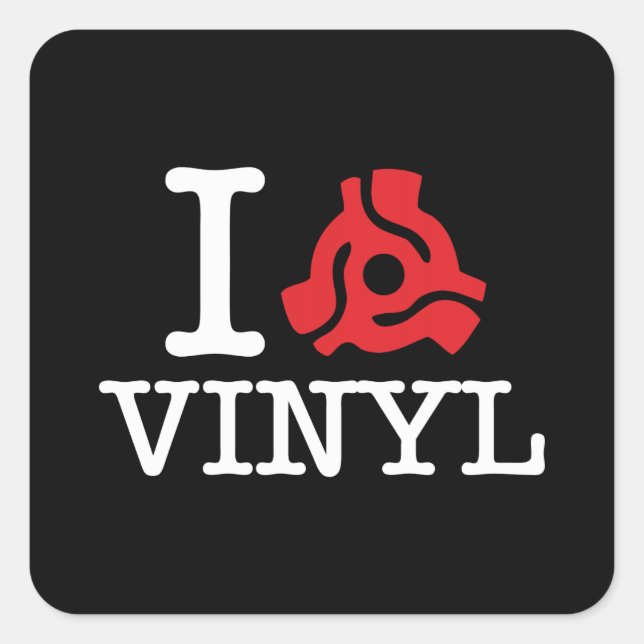 I 45 Adapter Vinyl Square Sticker (Front)