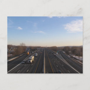 I-787 morning commute postcard