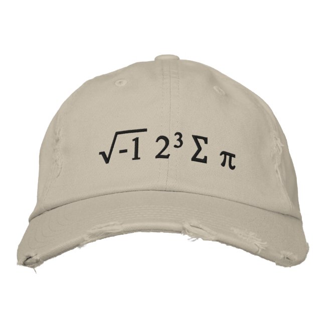 i 8 sum pi - I Ate Some Pi Funny Math Hat (Front)