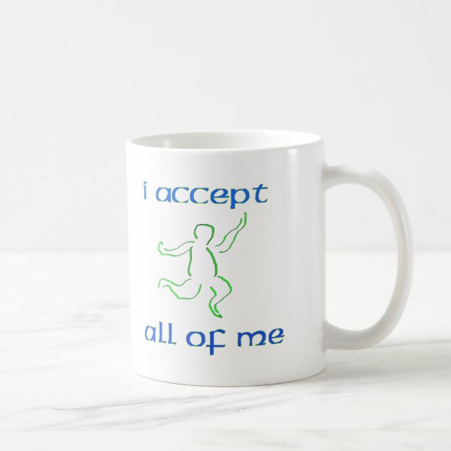 I accept all of me 2 coffee mug (Right)
