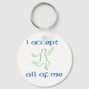 I accept all of me 2 key ring
