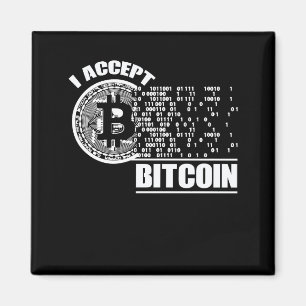 I Accept Bitcoin Crypto Magnet