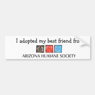 I Adopted My Best Friend Bumper Sticker