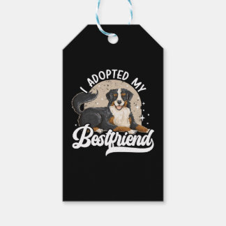 I Adopted My Bestfriend Animal Rights Dog Rescue Gift Tags
