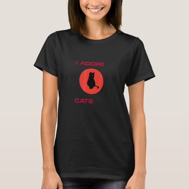 I ADORE CATS T-Shirt (Front)