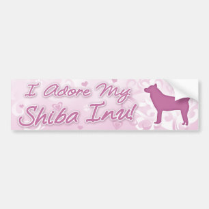 I Adore my Shiba Inu Bumper Sticker