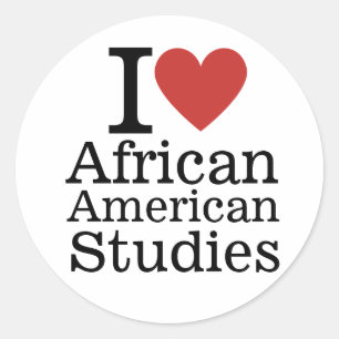 I ❤️ African-American Studies for Students/Faculty Classic Round Sticker