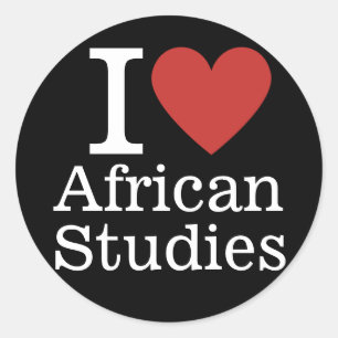 I ❤️ African Studies for Students/Faculty CUSTOM Classic Round Sticker