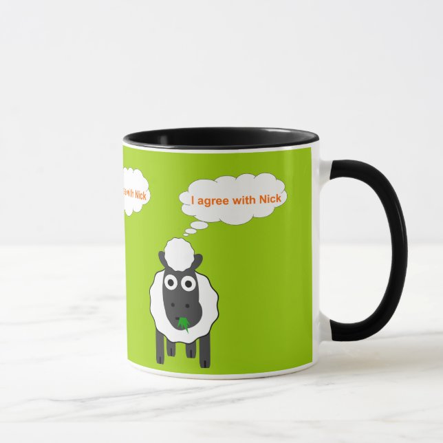 I Agree With Nick ~ Political U.K General Election Mug (Right)