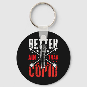 I Aim Better Than Cupid Hunting Valentine’s Day Ar Key Ring