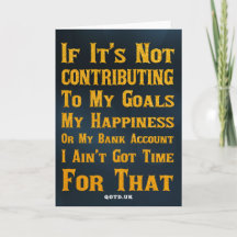 I Ain't Got Time For That