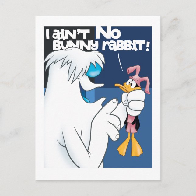 "I Ain't No Bunny Rabbit" Hugo & DAFFY DUCK™ Postcard (Front)