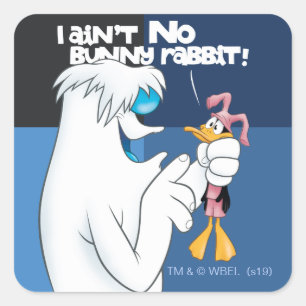 "I Ain't No Bunny Rabbit" Hugo & DAFFY DUCK™ Square Sticker