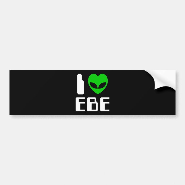 I Alien Heart EBE Bumper Sticker (Front)