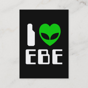 I Alien Heart EBE Business Card
