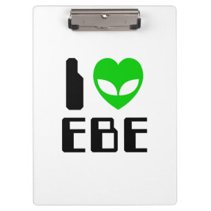 I Alien Heart EBE Clipboard