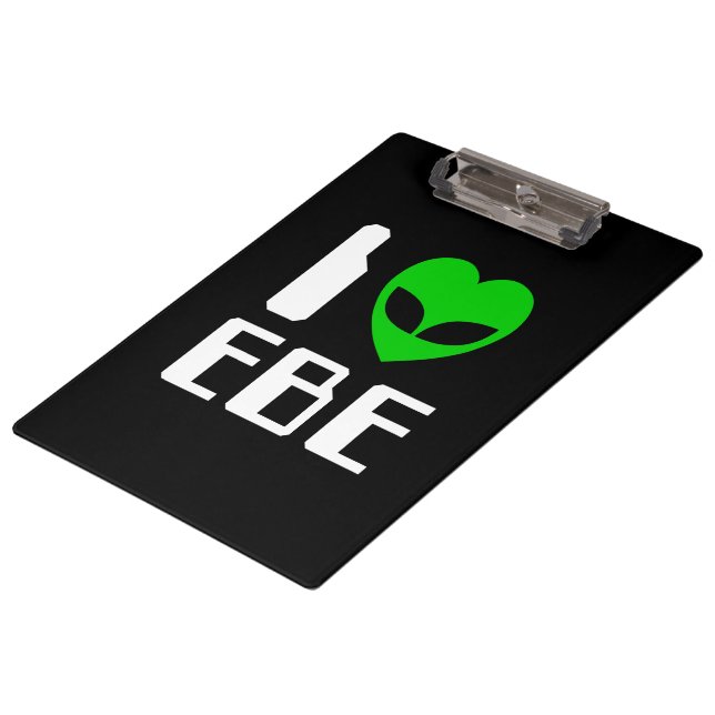I Alien Heart EBE Clipboard (Angled)