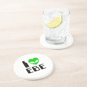 I Alien Heart EBE Coaster