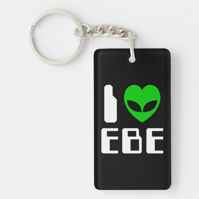 I Alien Heart EBE Key Ring (Front)