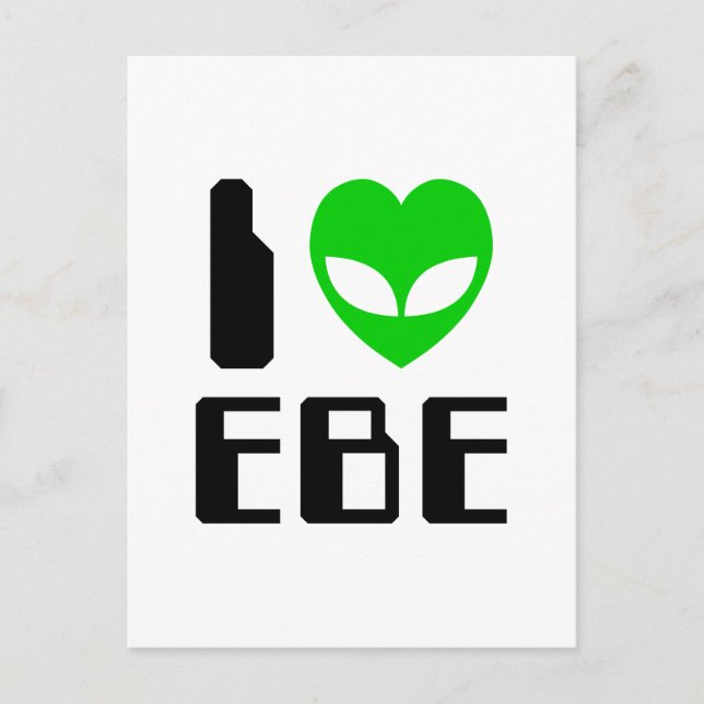 I Alien Heart EBE Postcard (Front)