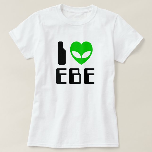 I Alien Heart EBE T-Shirt (Design Front)