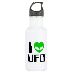 I Alien Heart UFO 532 Ml Water Bottle